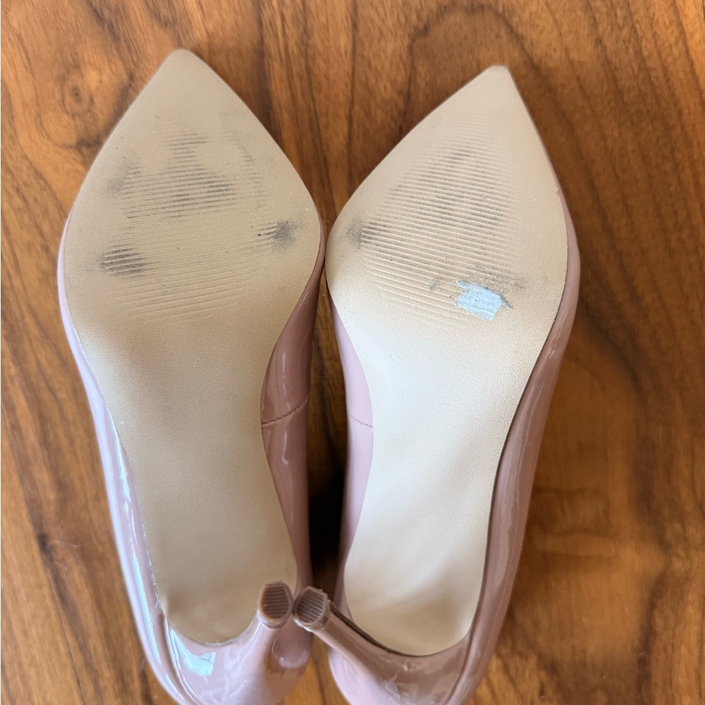 Steve Madden Nude Pink Patent Heels - Picture 4 of 5